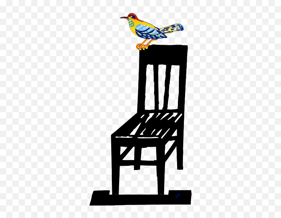 Library Bird Sitting - Dudu Gerstein Emoji,Rocking Chair Emoji