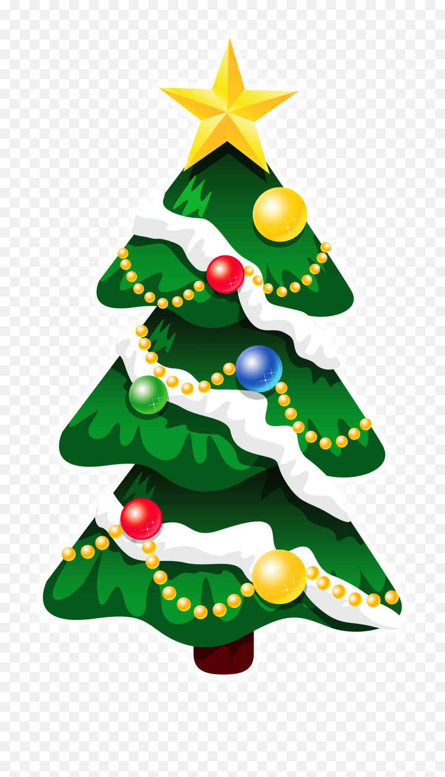 Cute Christmas Tree Clipart At - Snowy Christmas Tree Clipart Emoji,Emoji Xmas Tree