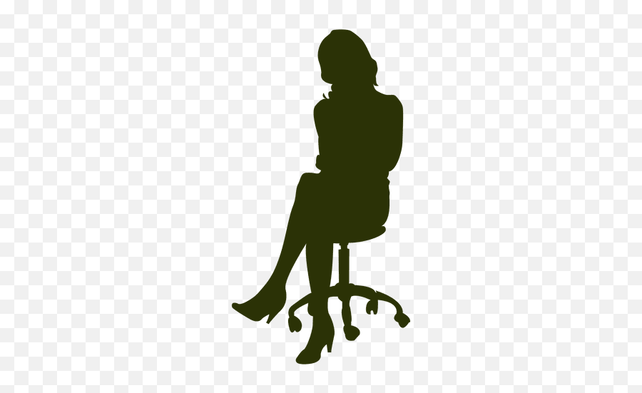 Transparent Png Svg Vector File - Silhouette Woman Sitting In Chair Emoji,Chair Emoticon