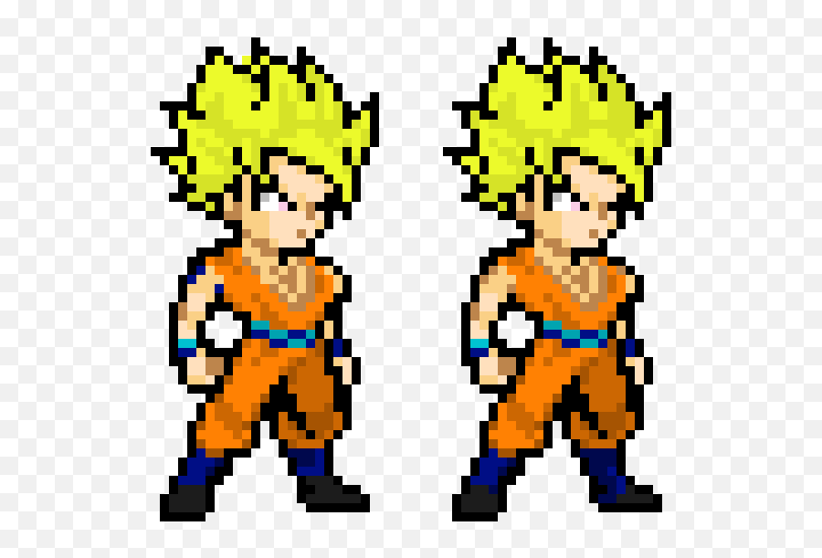 Dragon Ball Z Sprites I - Pixel Art Dragon Ball Z Goku Emoji,Dragon Text Emoticon