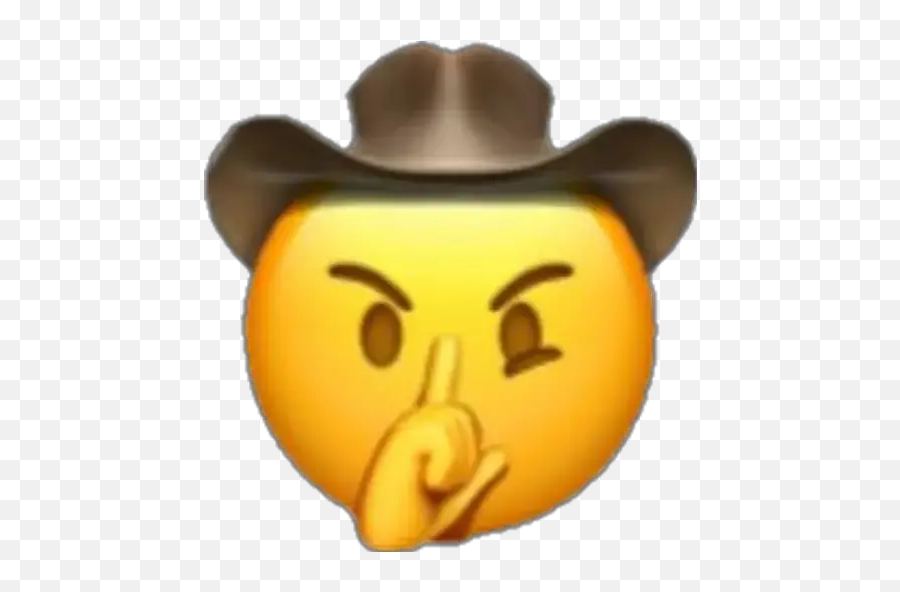 Emoji Cowboy Stickers For Whatsapp - Sad Cowboy Emoji Png,Sticker Emojis