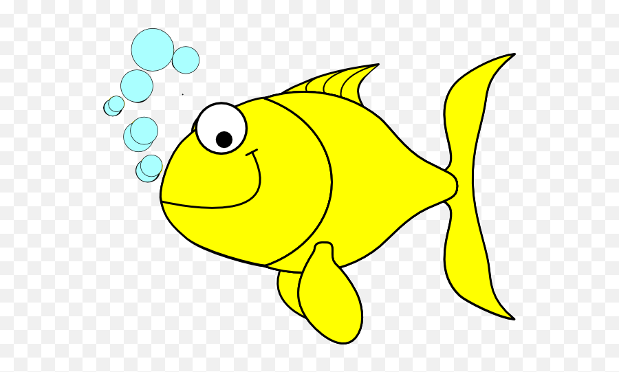 Fish Clipart Fish - Yellow Clip Art Vector Clip Art Online Clipart Fish Emoji,Goldfish Emoji