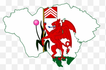 Flag Map Of Cardiff Wales - Vale Of Glamorgan Flag Emoji,Welsh Flag Emoji
