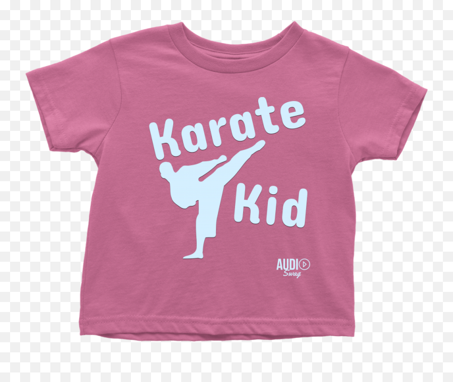 Karate Kid Toddler T - Black And Pink T Shirt Emoji,Emoji Karate Kid