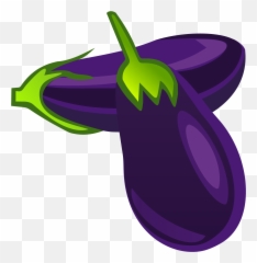 Eggplant Clipart Vector - Png Download Emoji