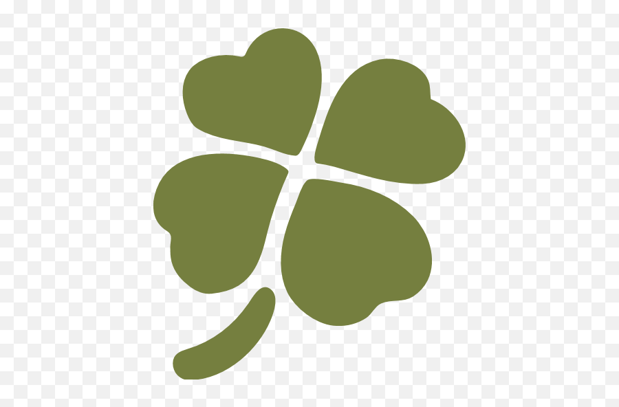 Emoji Fourleaf Clover Luck Leaf Symbol - Clover,Clover Emoji