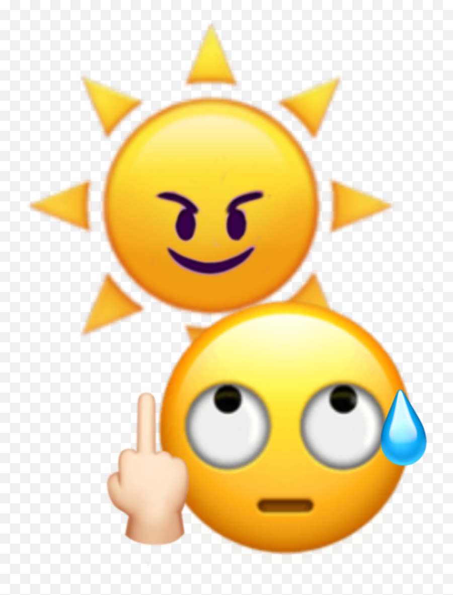 Hot Warm Sun Hotsummer Sticker - Happy Emoji,Summer Emojis