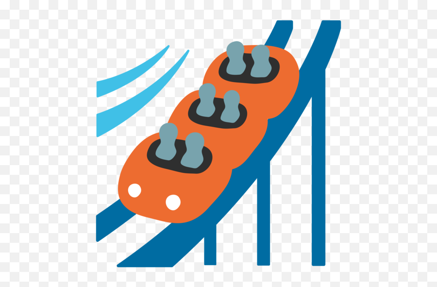 Roller Coaster Emoji - Roller Coaster Icon Png,Roller Coaster Emoji