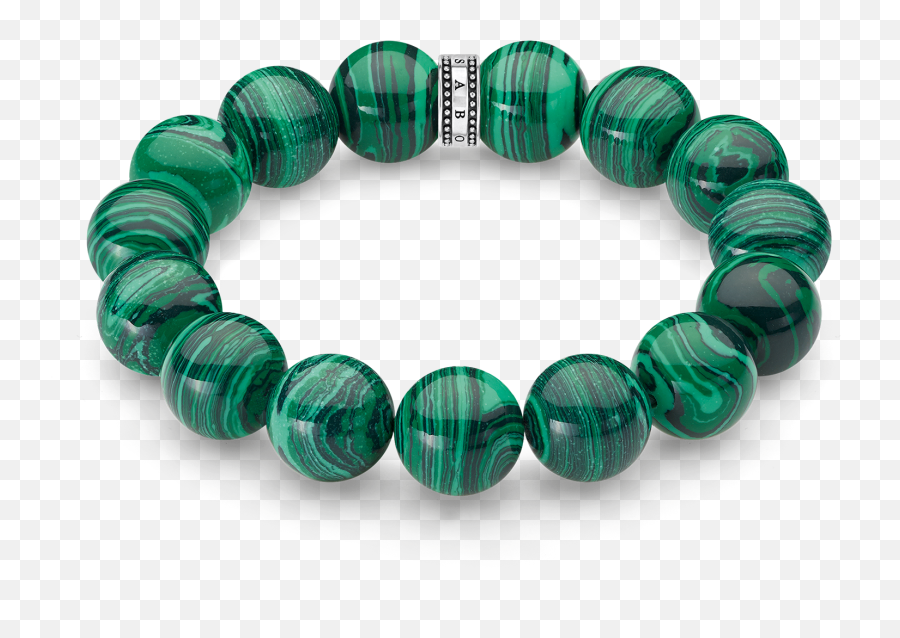 Magic Garden Malachite Jewellery With A Positive Effect On Life - Bracelet Emoji,Emoji Beads