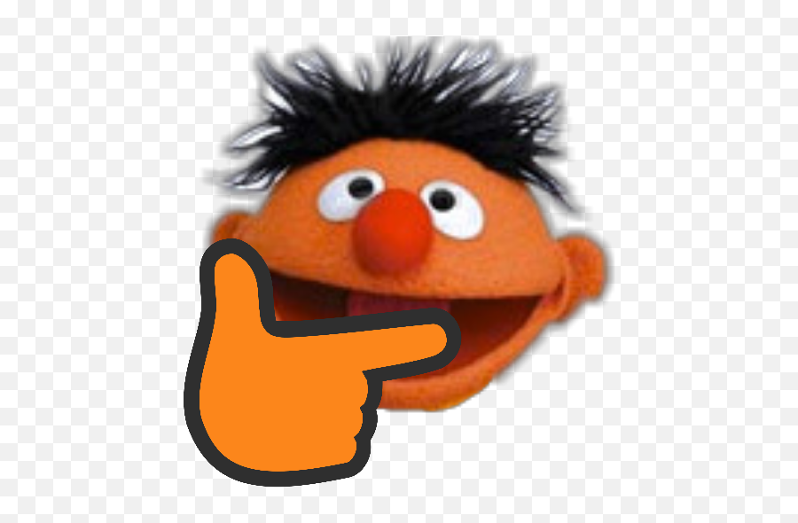 Ernie Think - Ernie Sesame Street Full Body Emoji,Hyperthink Emoji