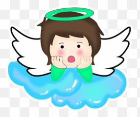 Little Angels Stickers by Luis Maldonado - Dibujos De Gacha Life Para Colorear Alas Emoji
