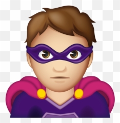 Man Supervillain - Cartoon Emoji