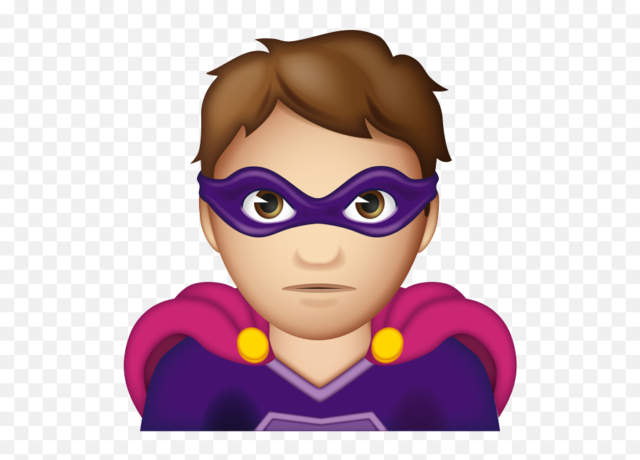 Man Supervillain - Cartoon Emoji,Super Hero Emoji