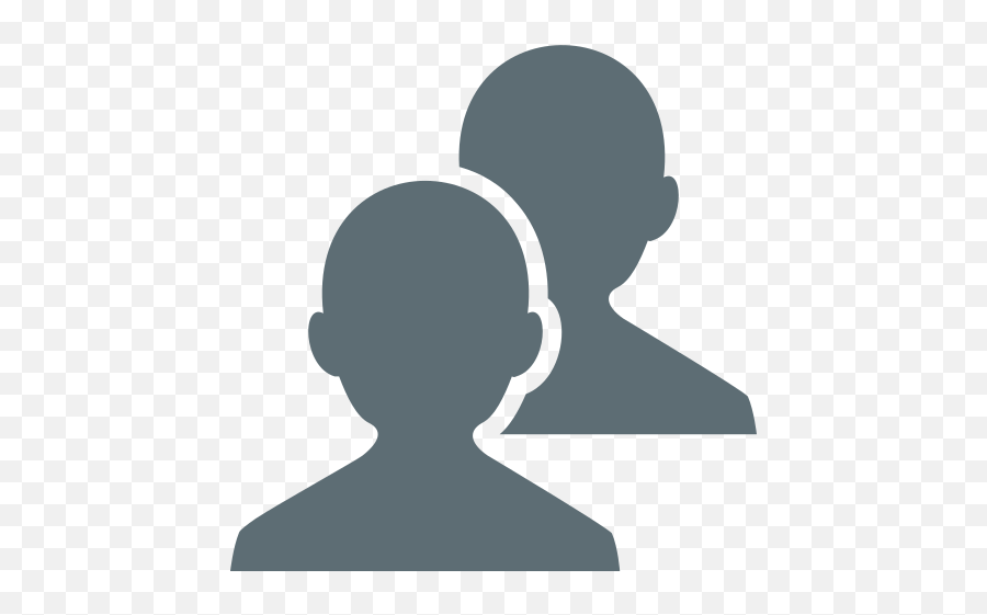 Emojione 1f465 - Busts In Silhouette Emoji,Emoji Hands