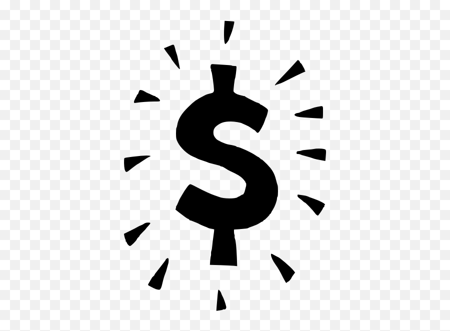 Dollar Money Sign Vector - Dollar Sign Clipart Black And White Emoji,Dollar Bill Emoji