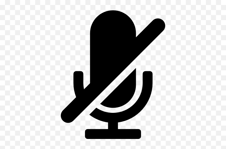 Mute Microphone Icons - Microphone Mute Icon Emoji,Mic Emoji