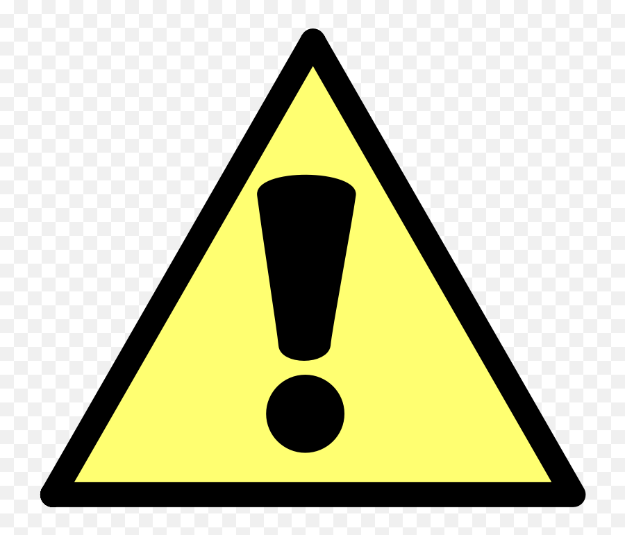 Warning Triangle Clipart - Critical Clipart Emoji,Caution Emoji