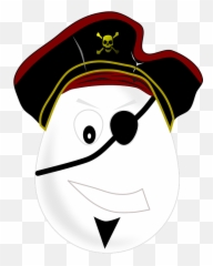 Free Morbid Old Images - Pirate Egg Emoji