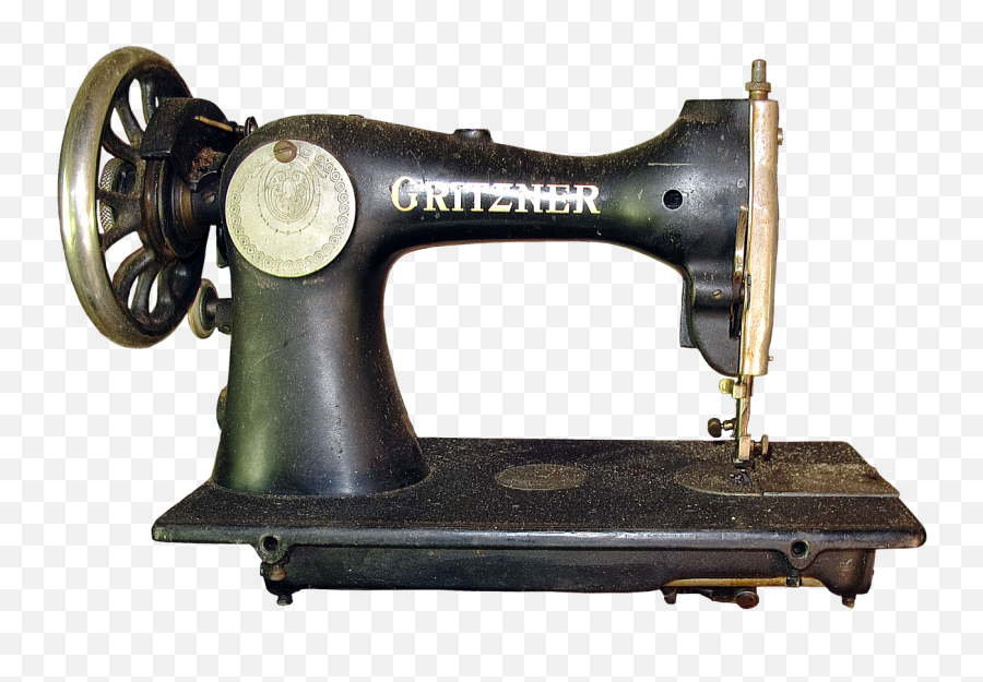 Sewing Machine Historically Antique Old - Old Sewing Machine Png Emoji,Emoji Scissors And Money
