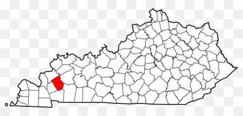 Map Of Kentucky Highlighting Caldwell County - Wolfe Ky On Emoji
