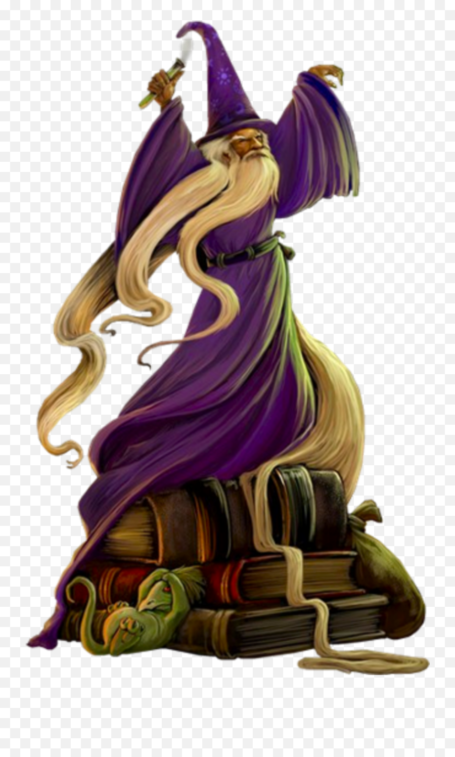 Wizard Seer Mage Magic Spells Fantasy - Illustration Emoji,Mage Emoji