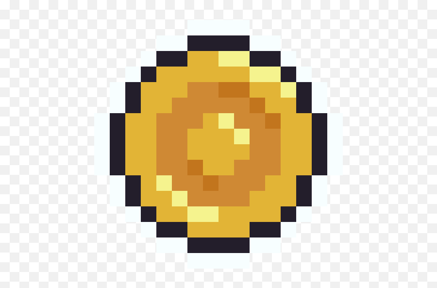 Coin Icon - Emoji Pixel Art,Dong Emoticon