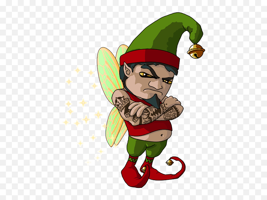 Grumpy Elf Clipart - Grumpy Pixie Png Download Full Size Clip Art Emoji,Elf Emoji