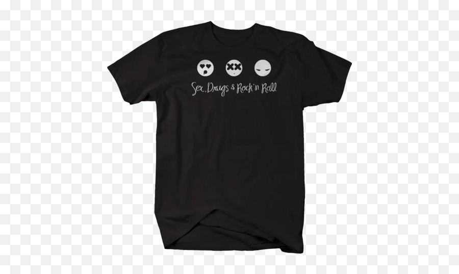 Sex Drugs Rock Roll Emoji Faces - Citizen Band Shirt,Geek Emoji