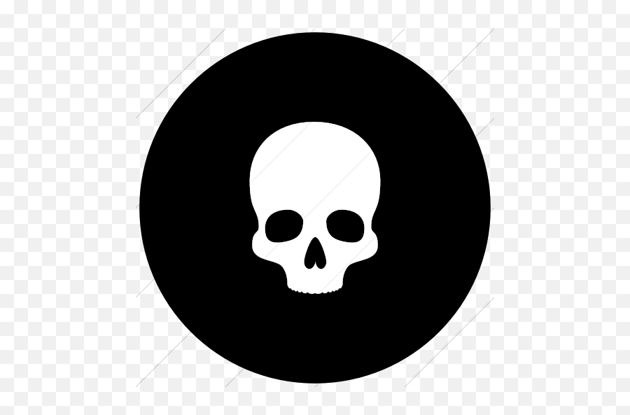 Iconsetc Flat Circle White - Twitter Black Circle Icon Emoji,Skull Emoticons