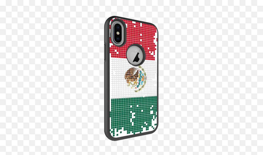 Ampd Slim Design Series For Iphone X Mexico Flag Pixelate - Mexico Flag Emoji,Emoji Mexico Flag