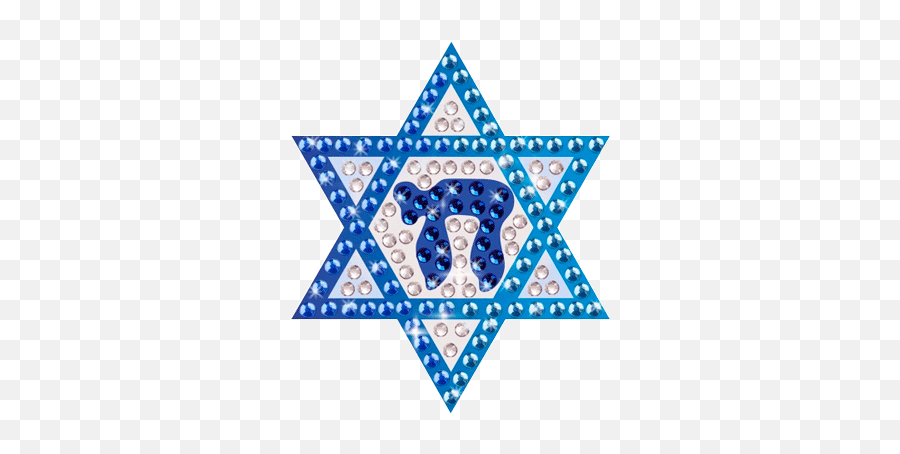 Sparkly Star Of David - Star Of David Cartoon Emoji,Jewish Star Emoji