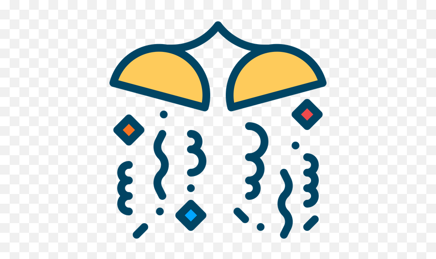 Confetti Icon Of Colored Outline Style - Available In Svg Clip Art Emoji,Tequila Shot Emoji