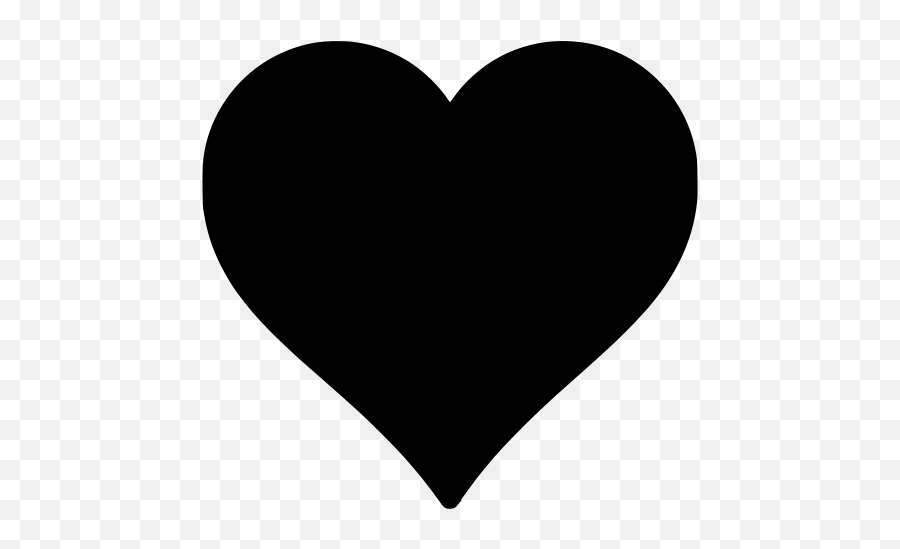Svg Emoticon Heart Emotion Valentine - Heart Shape Silhouette Emoji,Heart Emotion