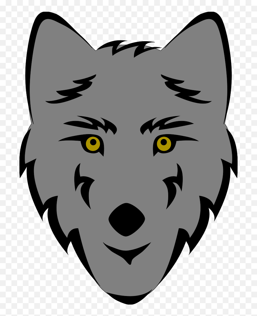 Wolf Head Stylized Png Svg Clip Art For Web - Download Clip Wolf Face Clipart Emoji,Wolf Emoji Png