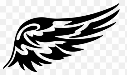Motorcycle with wings stickers - Automotive Decal Emoji