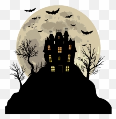 Halloween Festival And Haunted House - Halloween Party Design Emoji,Halloween Emoticons For Facebook