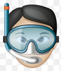 Diving Emoji - Diving Mask,Skydiving Emoji