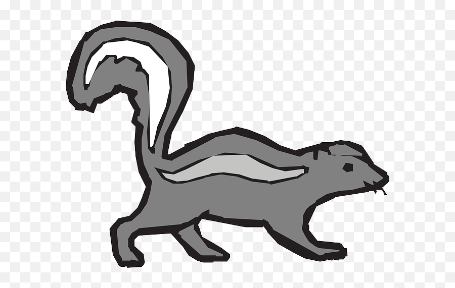 Skunk Small Mammals Clip Art Image - Vector Graphics Emoji,Skunk Emoji
