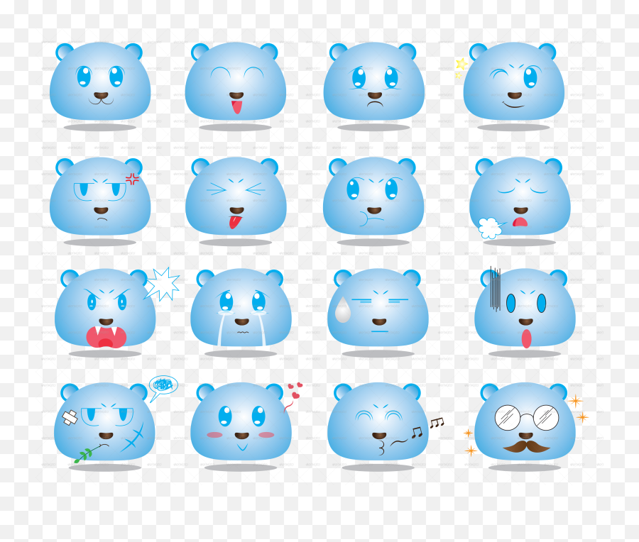 Download Hd Anime Style Face Emoticon Style Emoji,Emoticon Symbols
