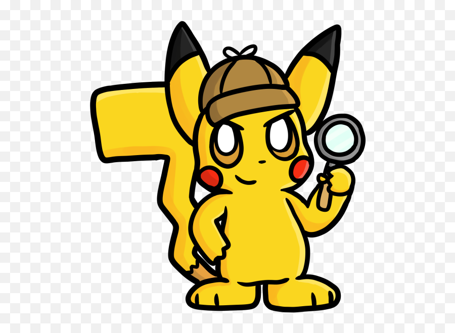 Detective Pikachu - Cartoon Emoji,Pikachu Emoji