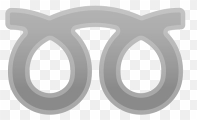 Double Curly Loop Emoji - Circle