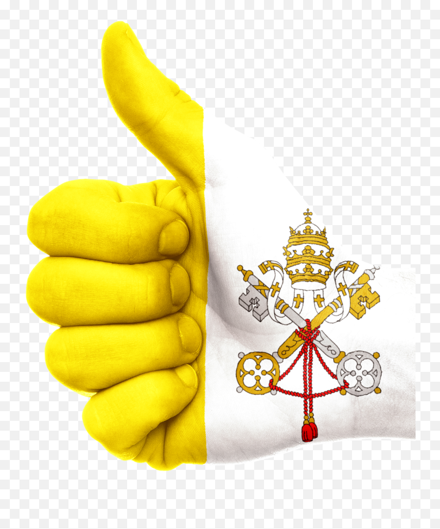 Vatican Flag Hand National Fingers - Vatican Flag Emoji,Emoticons Giving The Finger