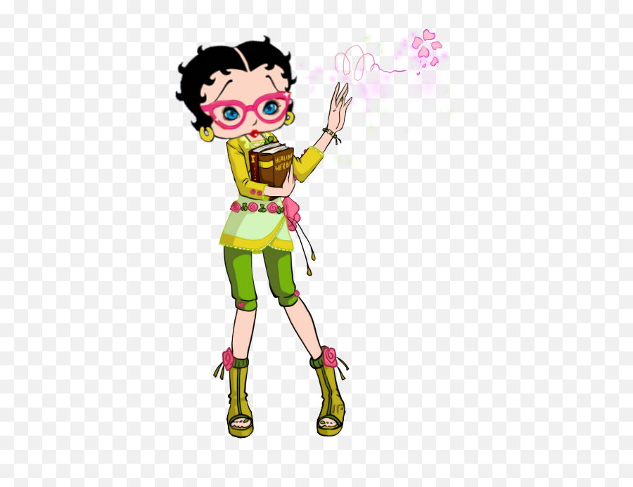 Betty Boop With Glasses Spreading - Betty Boop Emoji,Senorita Emoji