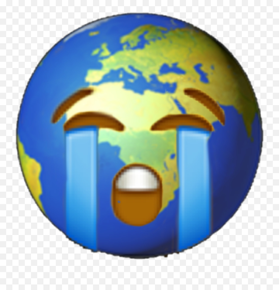 Saveourplanet Help Earth Cry Emoji Emoj - World Emoji Png,Earth Emoji