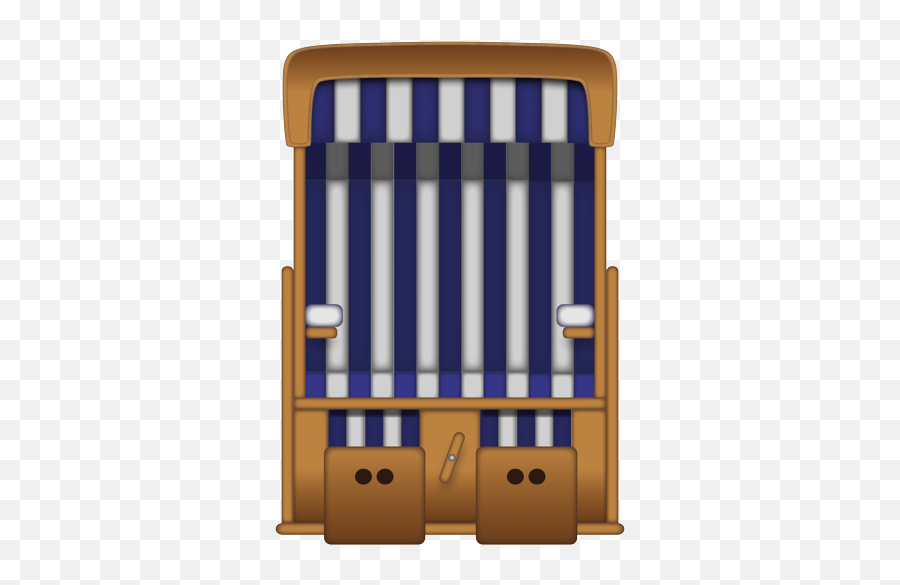 Roofed Wicker Beach Chair - Wood Emoji,Beach Emoji