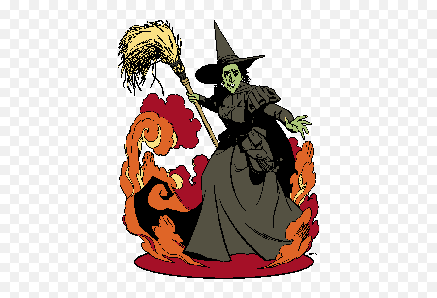 Wicked Witch Wizard Of Oz Clipart - Wicked Witch Wizard Of Oz Clipart Emoji,Wizard Emoji