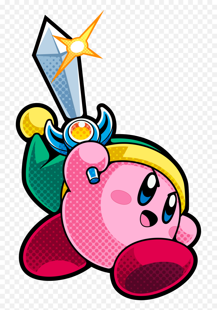Freetoedit Freestickers Kirby Link Zelda - Kirby Battle Royale Sword Emoji,Zelda Emoji