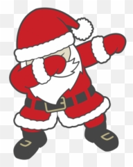 Dabbing Transparent Santa Clipart - Clipart Santa Claus Dabbing Emoji,Emoji Dabing