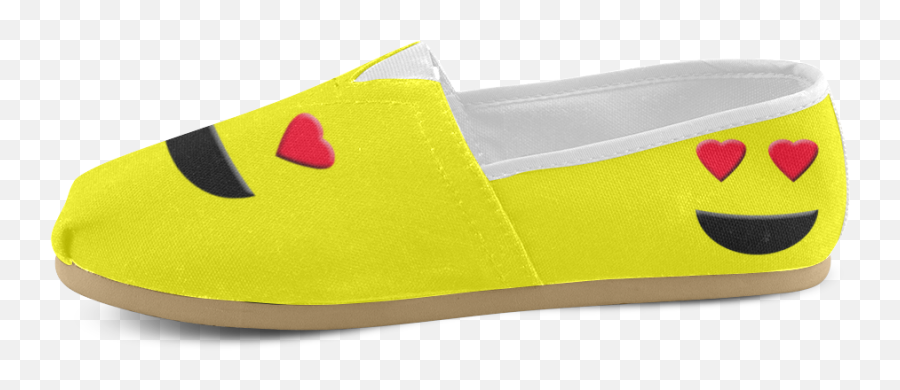 Emoticon Heart Smiley Unisex Casual - Shoe Emoji,Emoji Slip On Shoes