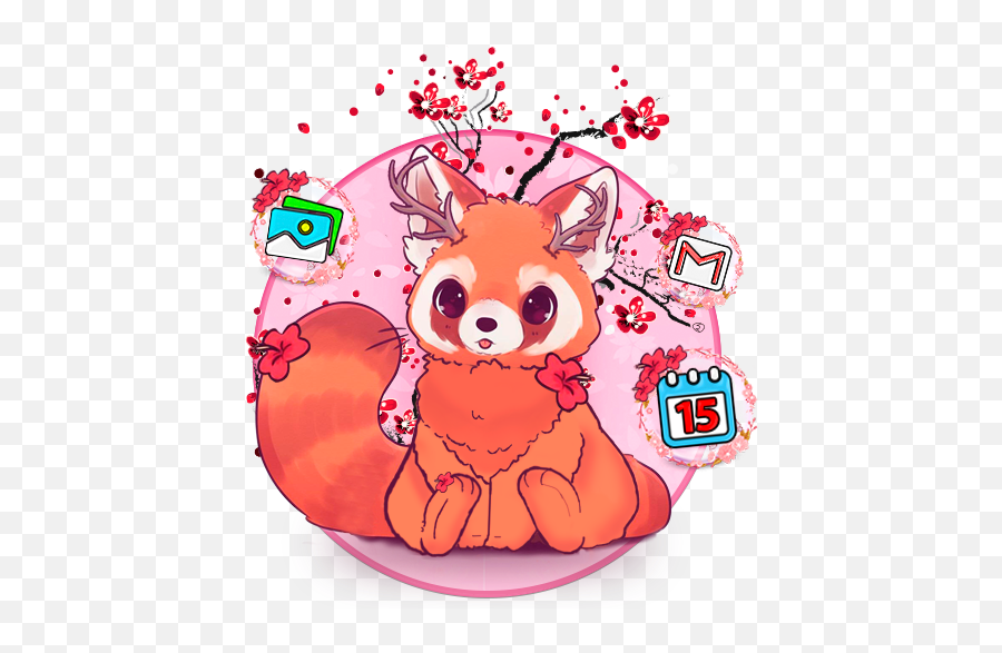 Pink Cute Fox Themes U0026 Live Wallpapers - Apps On Google Play Color Phone Launcher Pink Free Download Emoji,Is There A Fox Emoji